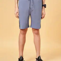 Men Striped Flat-Front Regular Fit Shorts-picture-7