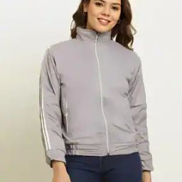 Women Regular Fit Bombers Jacket-image-55