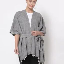 Heathered Shrug with Belt-51