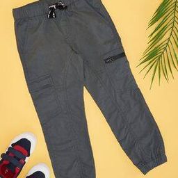 Boys Cotton Mid Rise Cargo Pants-image-78