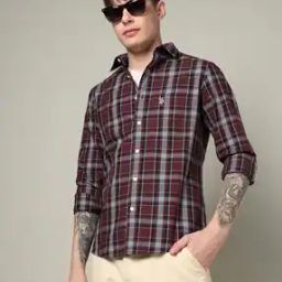 u.s. polo assn. Men Checked Tailored Fit Shirt with Patch Pocket-picture-10