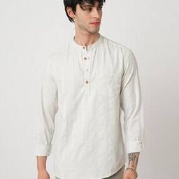 Men Self-design Short Kurta-image-64