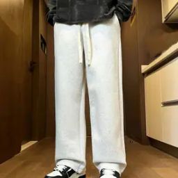 Men Straight Track Pants with Insert Pockets-picture-20