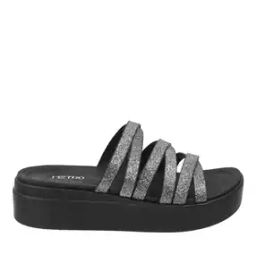 Women Typographic Print Slip-On Wedges-6