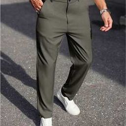 Men Relaxed Fit Flat-Front Chinos-image-30