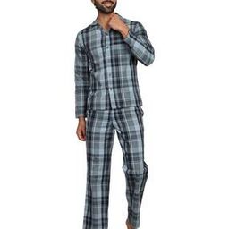 bstories Men Cotton Check Nightsuit-picture-29