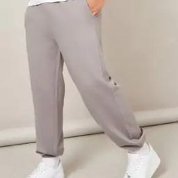 Men Relaxed Fit Joggers with Elasticated  Waist-image-102