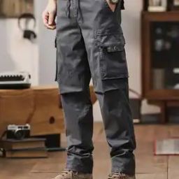 MenRelaxed Fit Cargo Pants-image-12