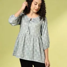Women Floral Print Relaxed Fit Tunic-image-108
