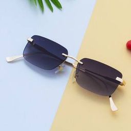 ted smith SQUAD-C1 Men Rimless Rectangular Sunglasses-picture-12