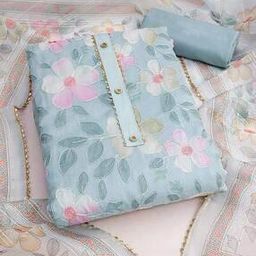 Women Floral Unstitched Dress Material-image-69