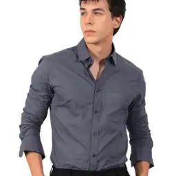Men Regular Fit Spread-Collar Shirt-picture-46