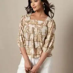 Handblock Print Cotton Straight Top-picture-19
