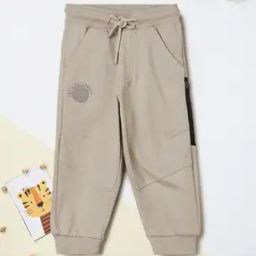Pure Cotton Graphic Print Joggers with Dtawstrings Waist-picture-7