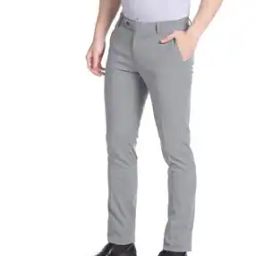 Men Tailored Fit Flat-Front Trousers-image-31
