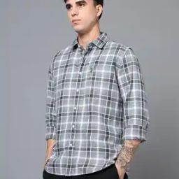Men Checked Regular Fit Shirt with Patch Pocket-picture-13