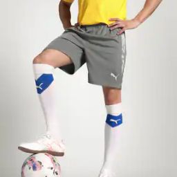Men Team Cup Football Regular Fit Knit Shorts-image-0