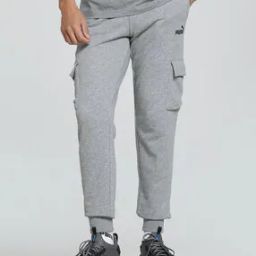 Men Heathered Cargo Pants-image-51