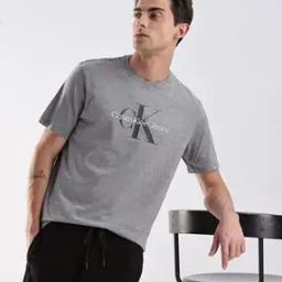 Men Hero Monologo Logo Print Regular Fit Crew-Neck T-Shirt-image-77