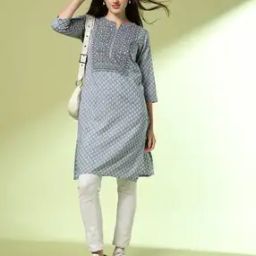 Women Printed Straight Kurta-image-47