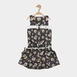 Floral Print Sleeveless Playsuit with Detachable Belt-picture-28