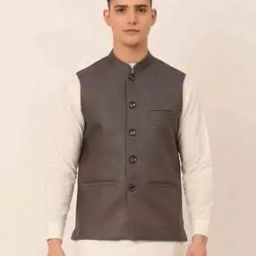 Nehru Jacket with Welt Pockets-21