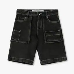 Boys Slim Fit Cotton Cargo Shorts-picture-15