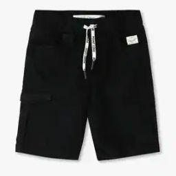 Boys Pleated Regular Fit Cargo Shorts-53