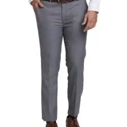 Men Checks Slim Fit Trousers-picture-26