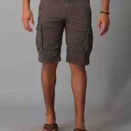 Washed Slim Fit Cargo Shorts-picture-46