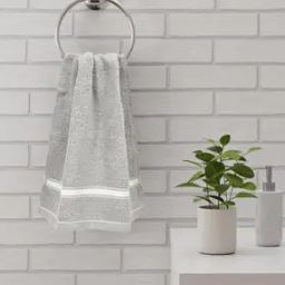 Set of 2 350 GSM Striped Cotton Hand Towels-image-37