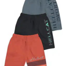 Pack of 3 Boy Regular Fit Flat-Front Shorts-image-13