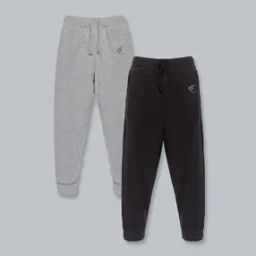 Boys Pack of 2 Solid Track Pants-picture-10