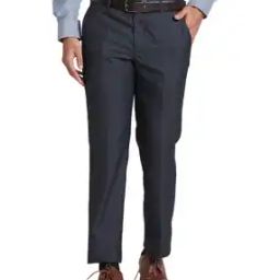 Men Slim Fit Flat Front Pants with Insert Pockets-image-14