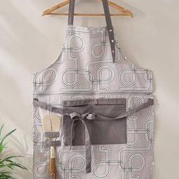 home centre Drake Monochrome Cotton Printed Kitchen Apron-picture-23