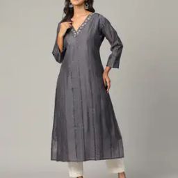 Women Self-design Straight Kurta-picture-36