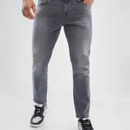 Men Mid-Wash Kano Slim Fit Jeans-image-6