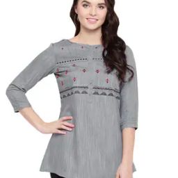 Textured A-line Tunic-image-3