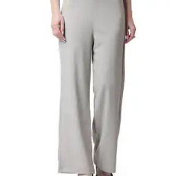 High-Rise Flared Flat-Front Trousers-picture-14
