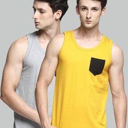 Pack of 2 Sleeveless Patch Pocket Vest-image-11