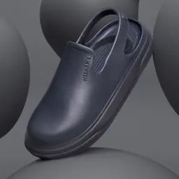 Men Perforated Sling Back Clogs-3