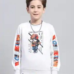 Boy Micro Print Sweatshirt-10