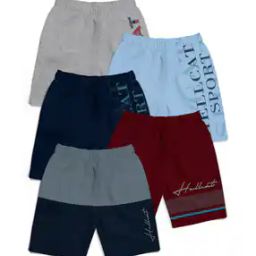 Pack of 5 Boy Regular Fit Flat-Front Shorts-picture-50