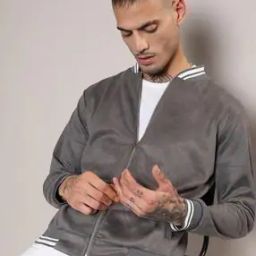 Men Regular Fit Zip-Front Bomber Jacket-picture-17