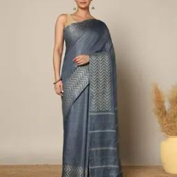 Handloom Silk Cotton Chanderi Saree-image-31