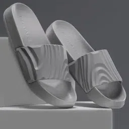 Men Striped Open-Toe Slides-25