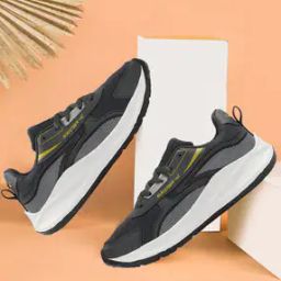 Men Mid-Top Sports Shoes with Lace Fastening-42