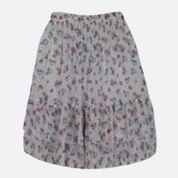 Floral Print Tiered Skirt-picture-18