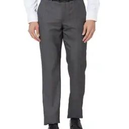 Men Checked Relaxed Fit Flat-Front Trousers-image-40