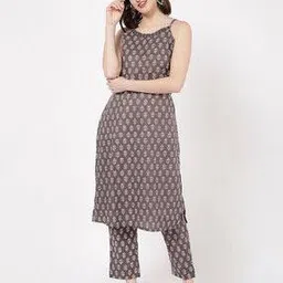 r&b Women Floral Print Kurta & Pants Set-picture-38